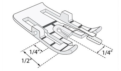 Husqvarna Viking Changeable 1/4 inch guide foot Chatswood Sewing Centre